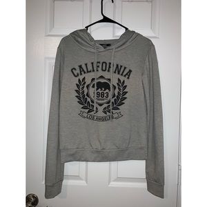 Gray “CALIFORNIA” hoodie XS Papaya